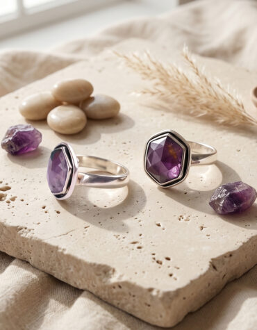 ruby corundum silver ring