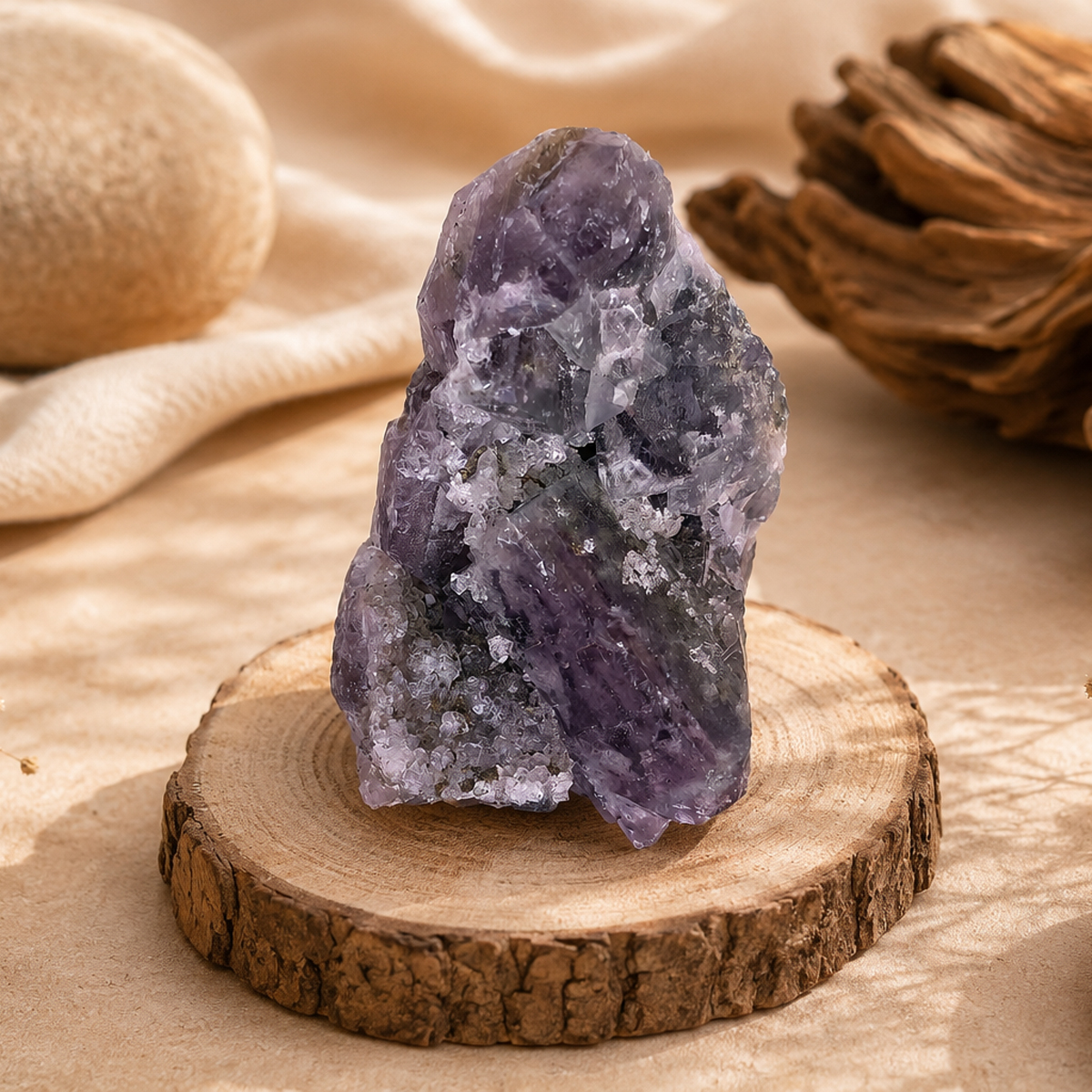 Untitled-6 quartz on fluorite cluster