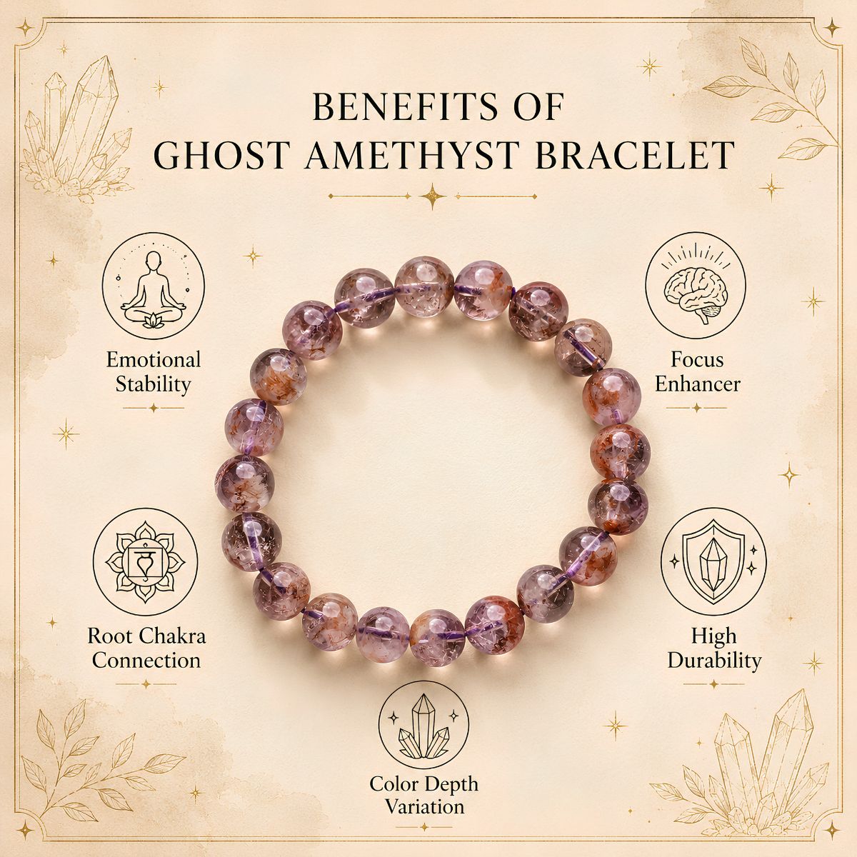 Untitled design (11) ghost amethyst bracelet