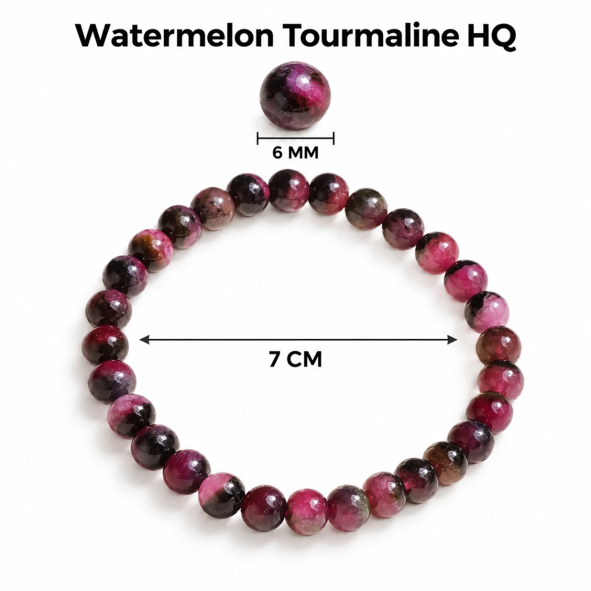 Watermelon Tourmaline Bracelet HQ watermelon tourmaline bracelet hq