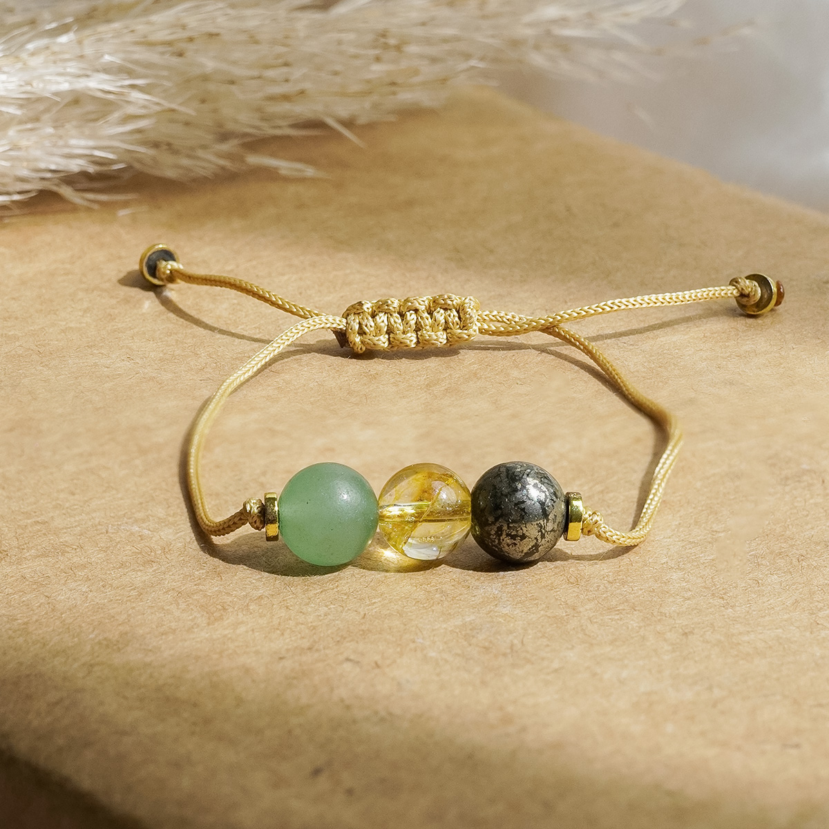 Wealth 3 Beads Thread Bracelet - Shubhanjali Store (1) wealth 3 beads thread bracelet