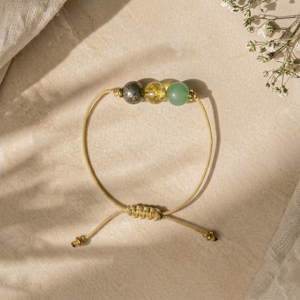 Wealth 3 Beads Thread Bracelet - Shubhanjali Store (4) wealth 3 beads thread bracelet