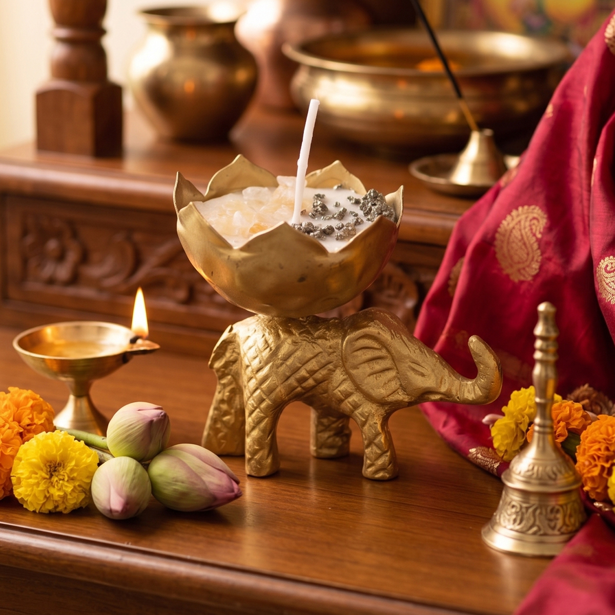 Wealth Elephant Candle wealth elephant candle