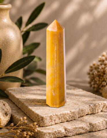 yellow aventurine stone pencil