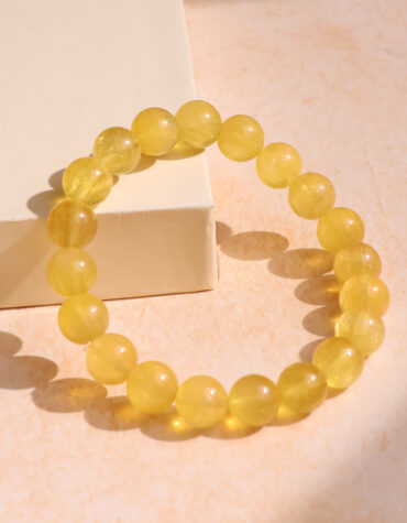 yellow fluorite bracelet
