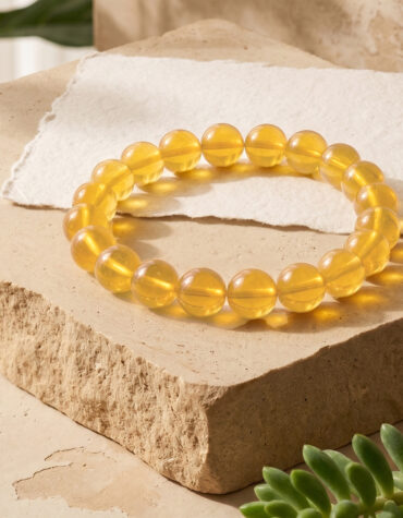yellow fluorite bracelet
