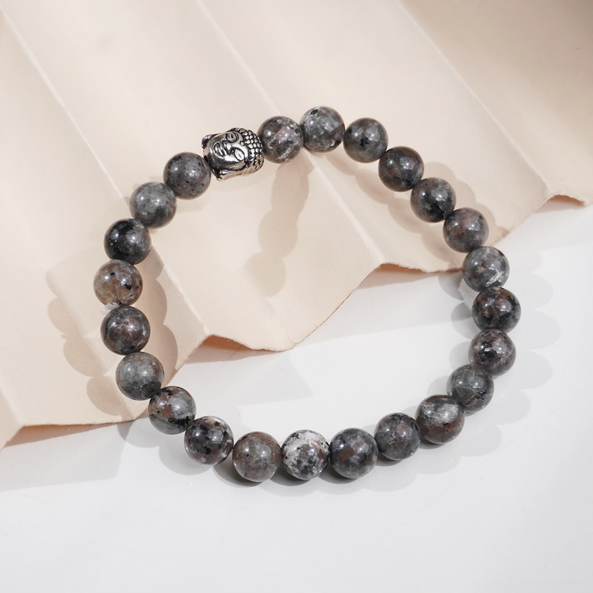 Yooperlite Buddha Bracelet 8 mm-Shubhanjali Store (3) yooperlite buddha bracelet 8 mm