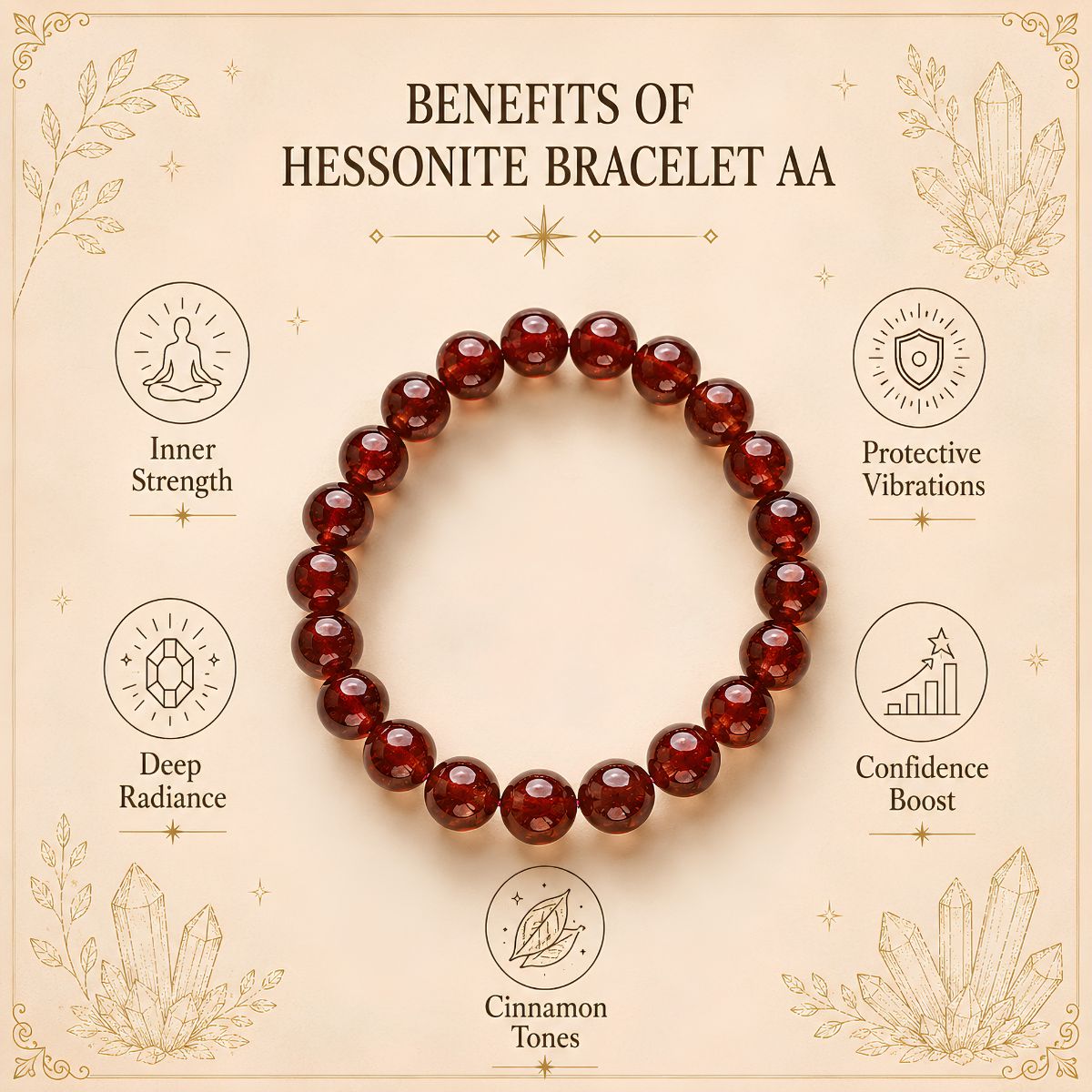 hessonite bracelet AA hessonite bracelet aa
