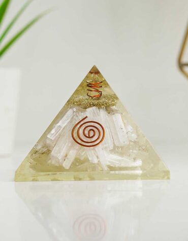 selenite orgone pyramid