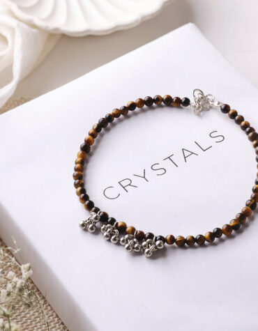 tiger eye anklet 4 mm