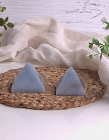 angelite stone pyramid