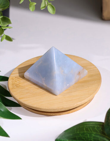 angelite stone pyramid