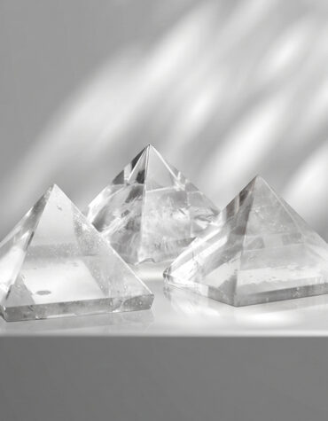 clear quartz stone pyramid hq