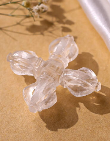 clear quartz vajra