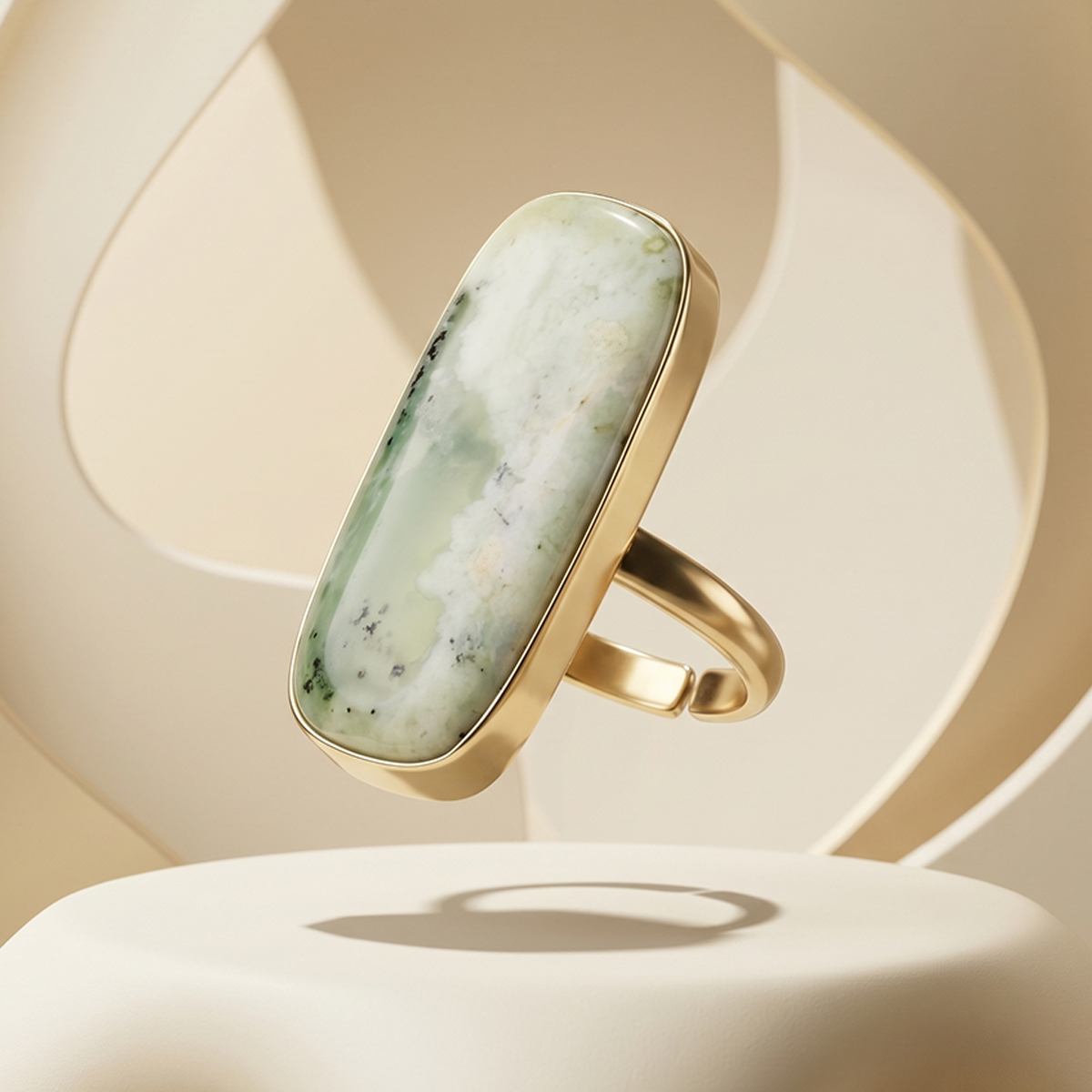 Green Fluorite Cabochon Ring-Shubhanjali Store (4) auto draft