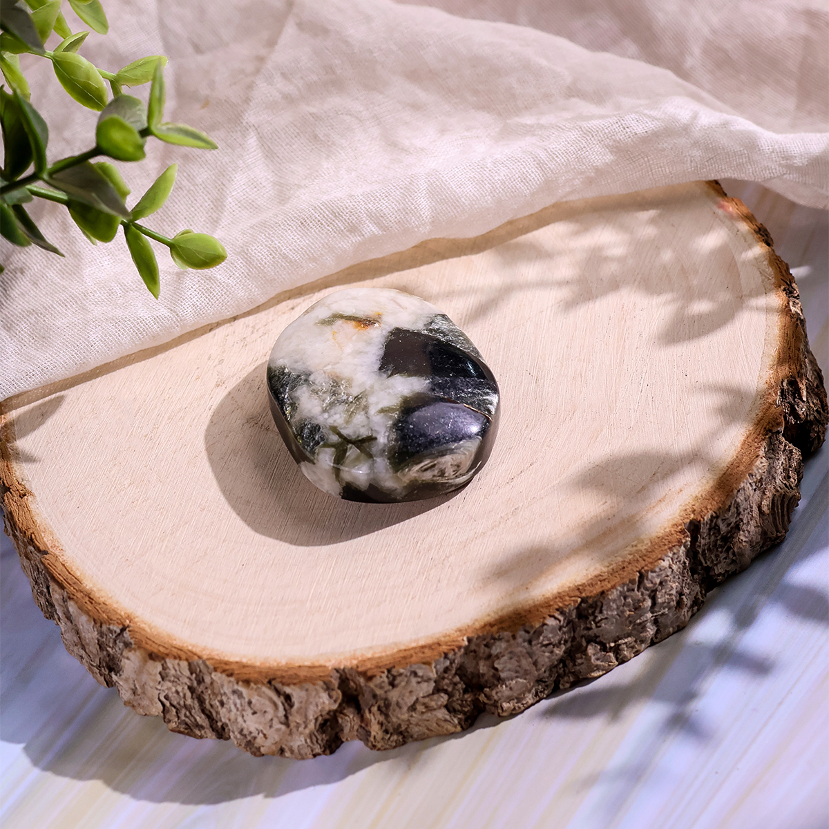 Green Mica Palm Stone green mica palm stone