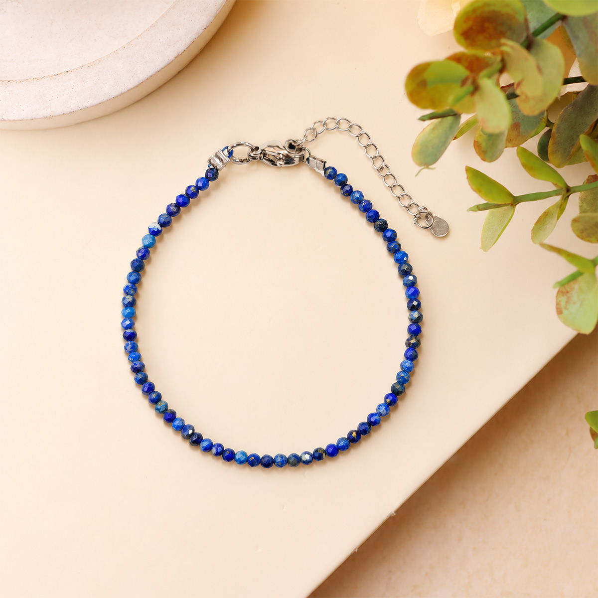 Lapis Faceted Chain Bracelet 2 MM-Shubhanjali Store (1) lapis faceted chain bracelet 2 mm