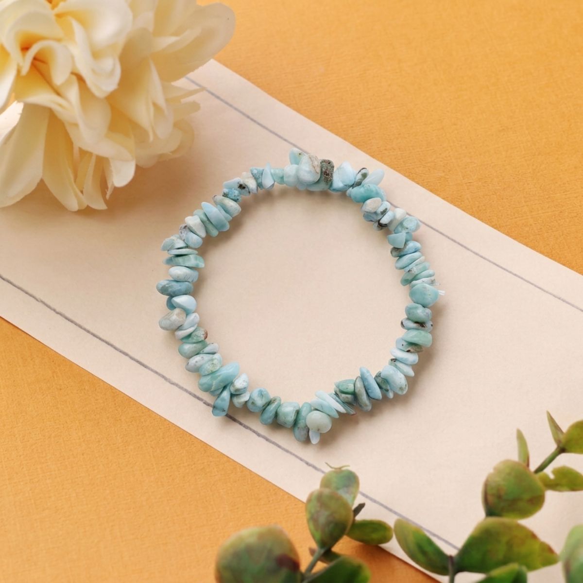 Larimar Small Chips Bracelet-Shubhanjali Store (2) larimar small chips bracelet