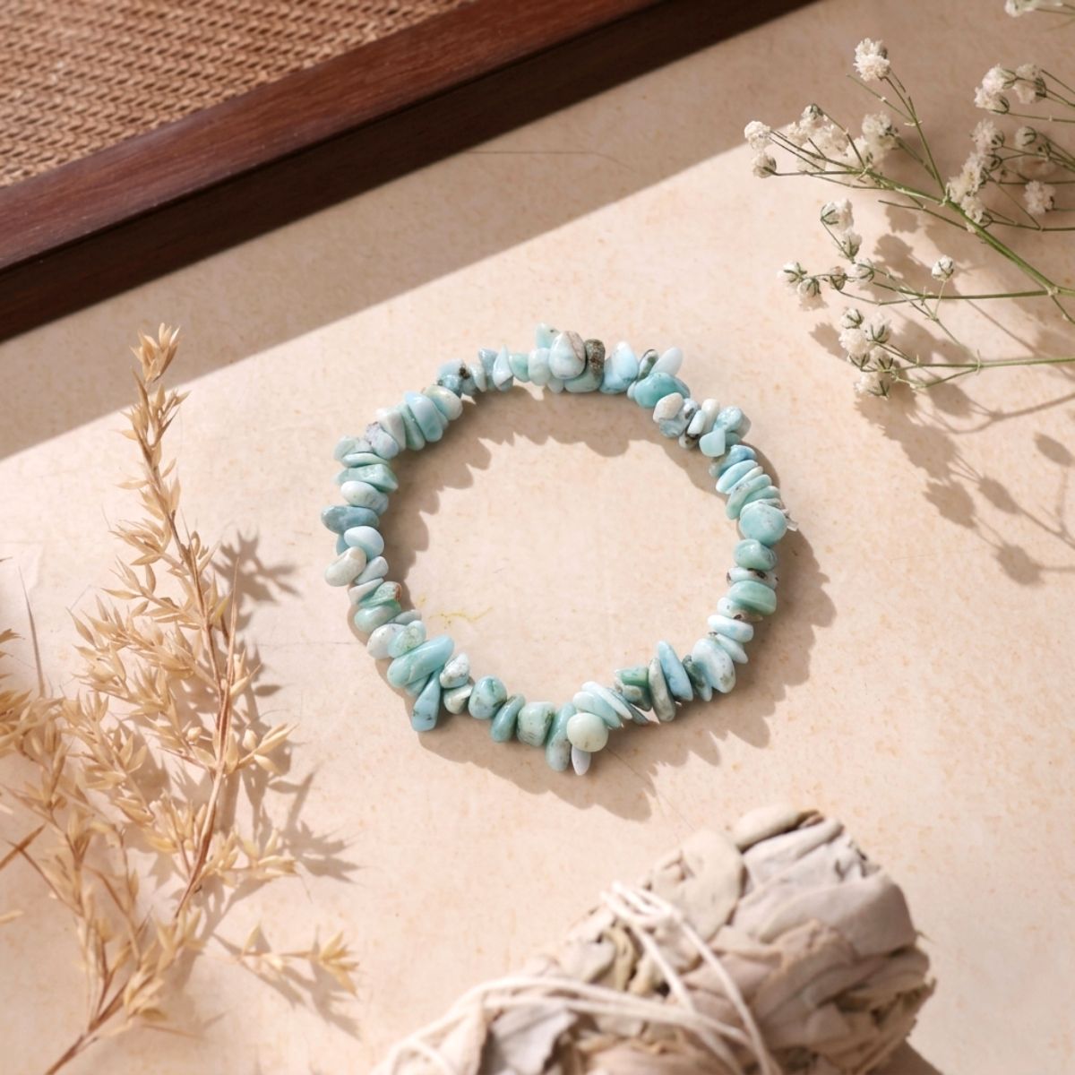 Larimar Small Chips Bracelet-Shubhanjali Store (7) larimar small chips bracelet