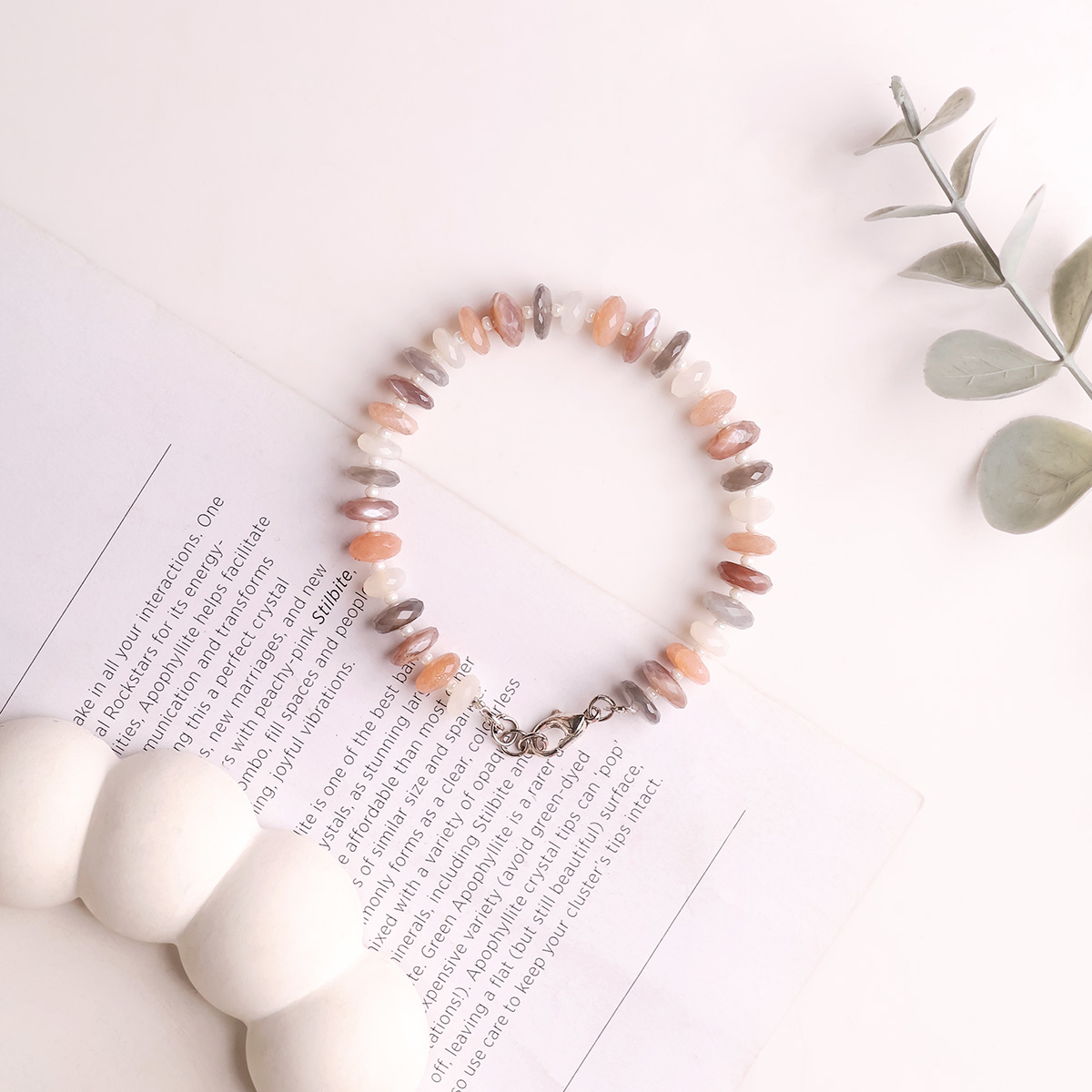 Multi Moonstone Bati Faceted Small Bracelet-Shubhanjali Store (1) auto draft