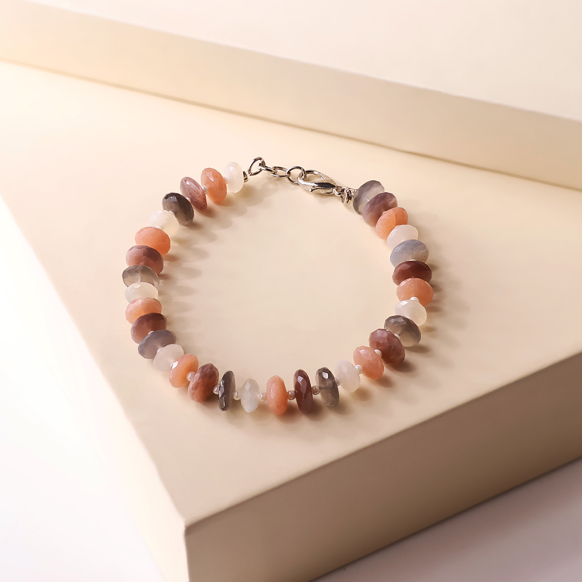 Multi Moonstone Bati Faceted Small Bracelet-Shubhanjali Store (4) auto draft