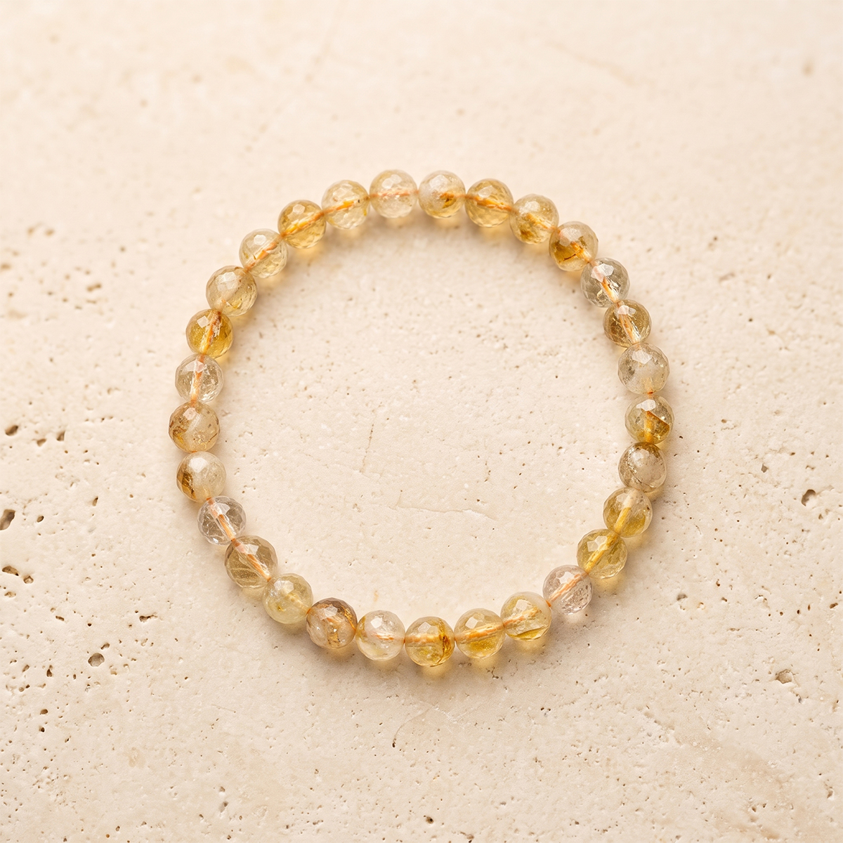 Natural Citrine Faceted Bracelet 6 mm-Shubhanjali Store (4) natural citrine faceted bracelet 6 mm