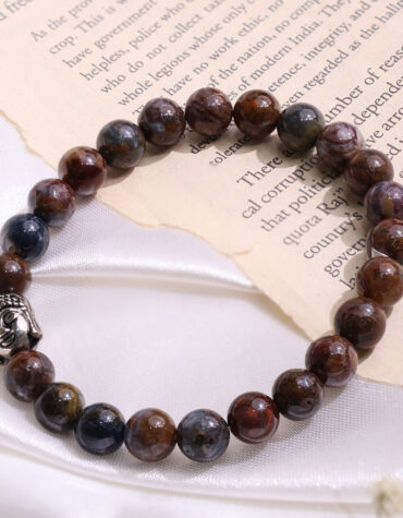 pietersite buddha bracelet 8 mm