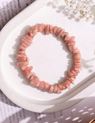 rhodochrosite chips beads bracelet