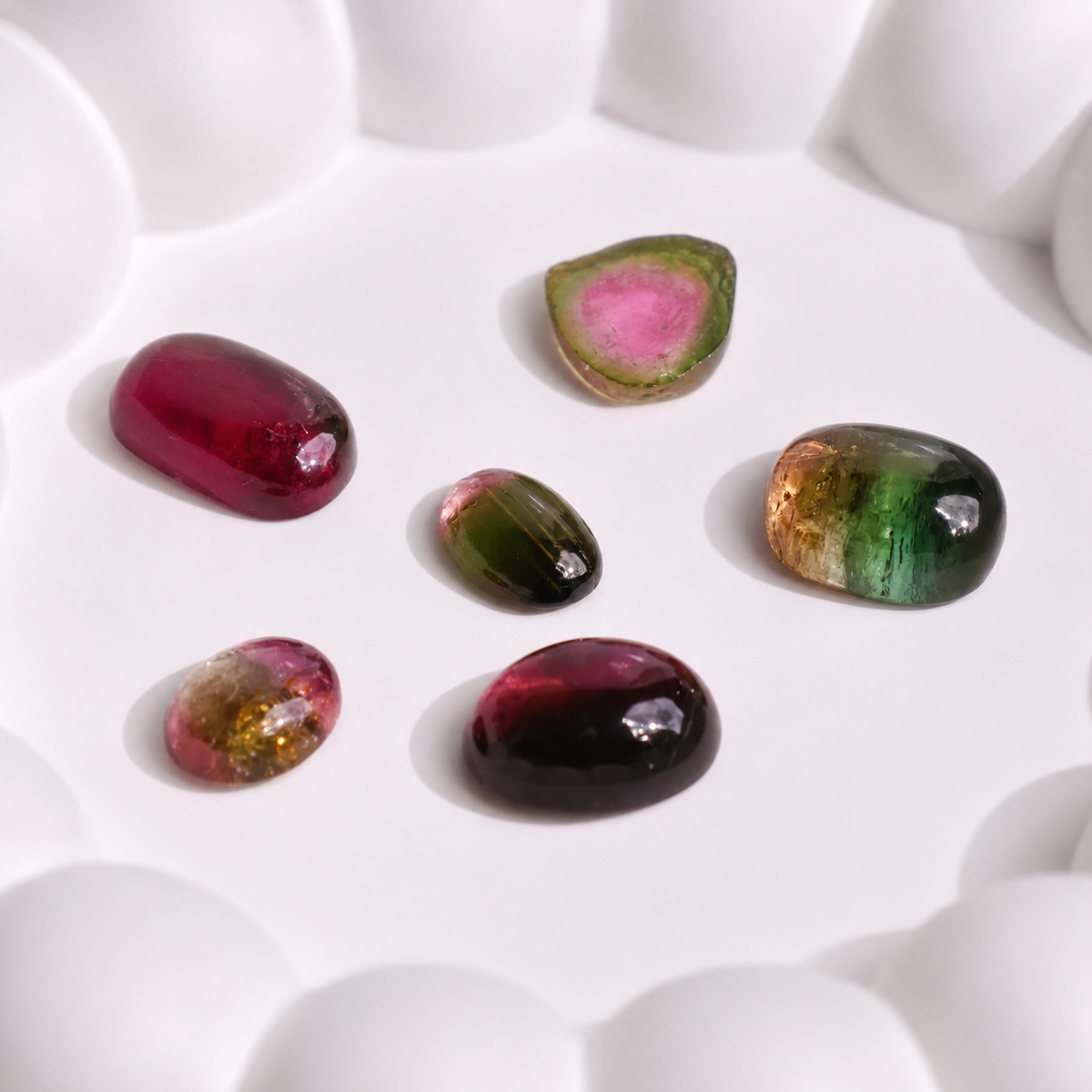 Watermelon Tourmaline Cabochon AA-Shubhanjali Store (7) watermelon tourmaline cabochon aa