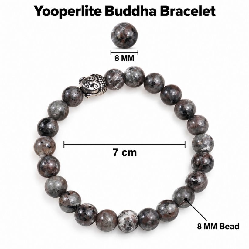 Yooperlite Buddha Bracelet 8 mm yooperlite buddha bracelet 8 mm