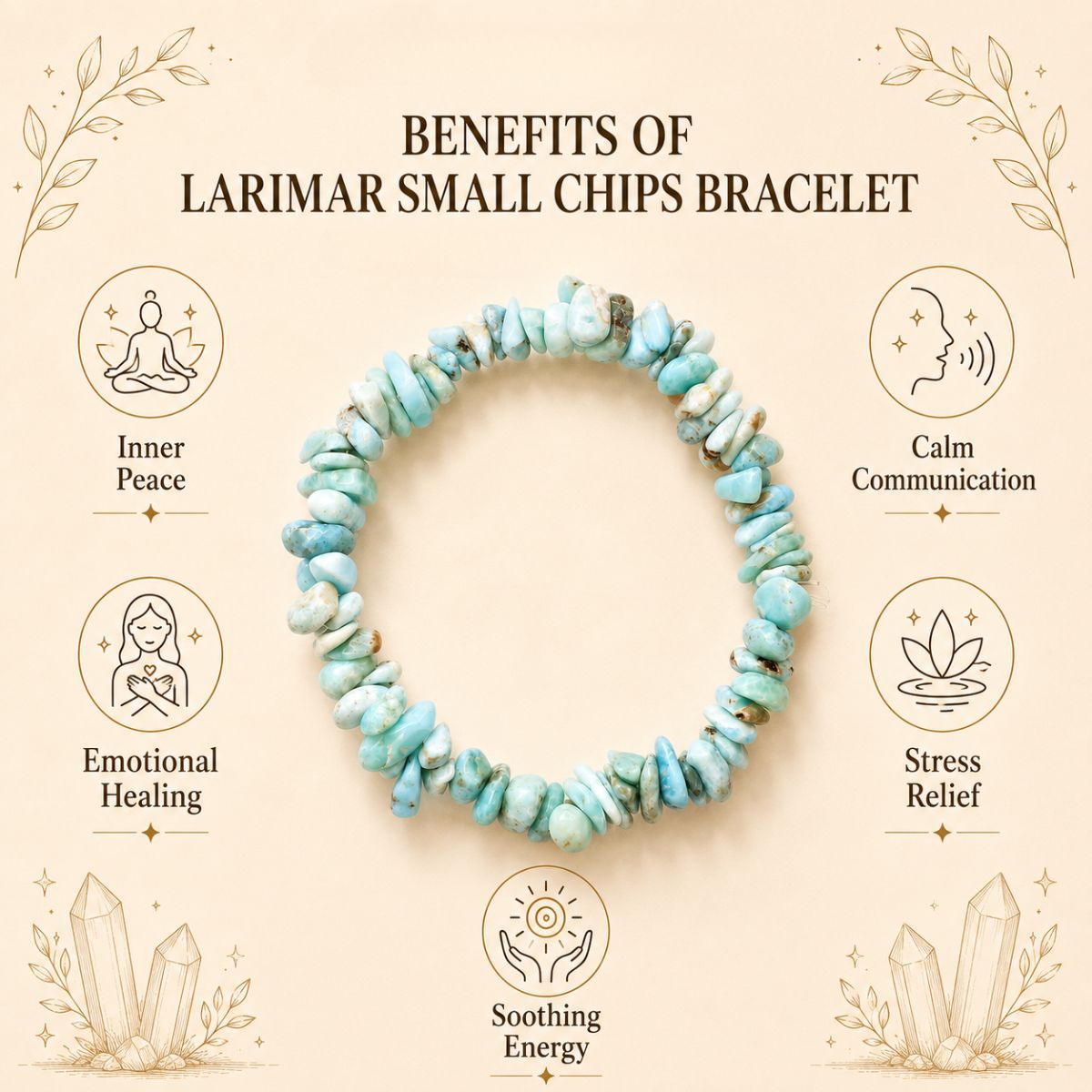 larimar small chips bracelet larimar small chips bracelet