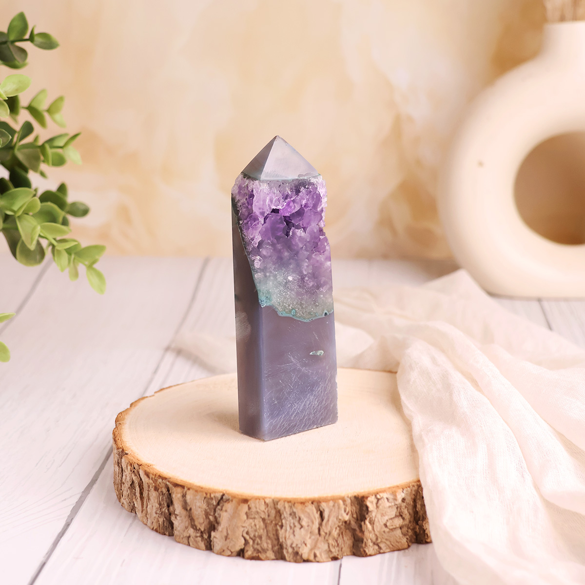 Amethyst Agate Tower-Shubhanjali Store (14) amethyst agate tower