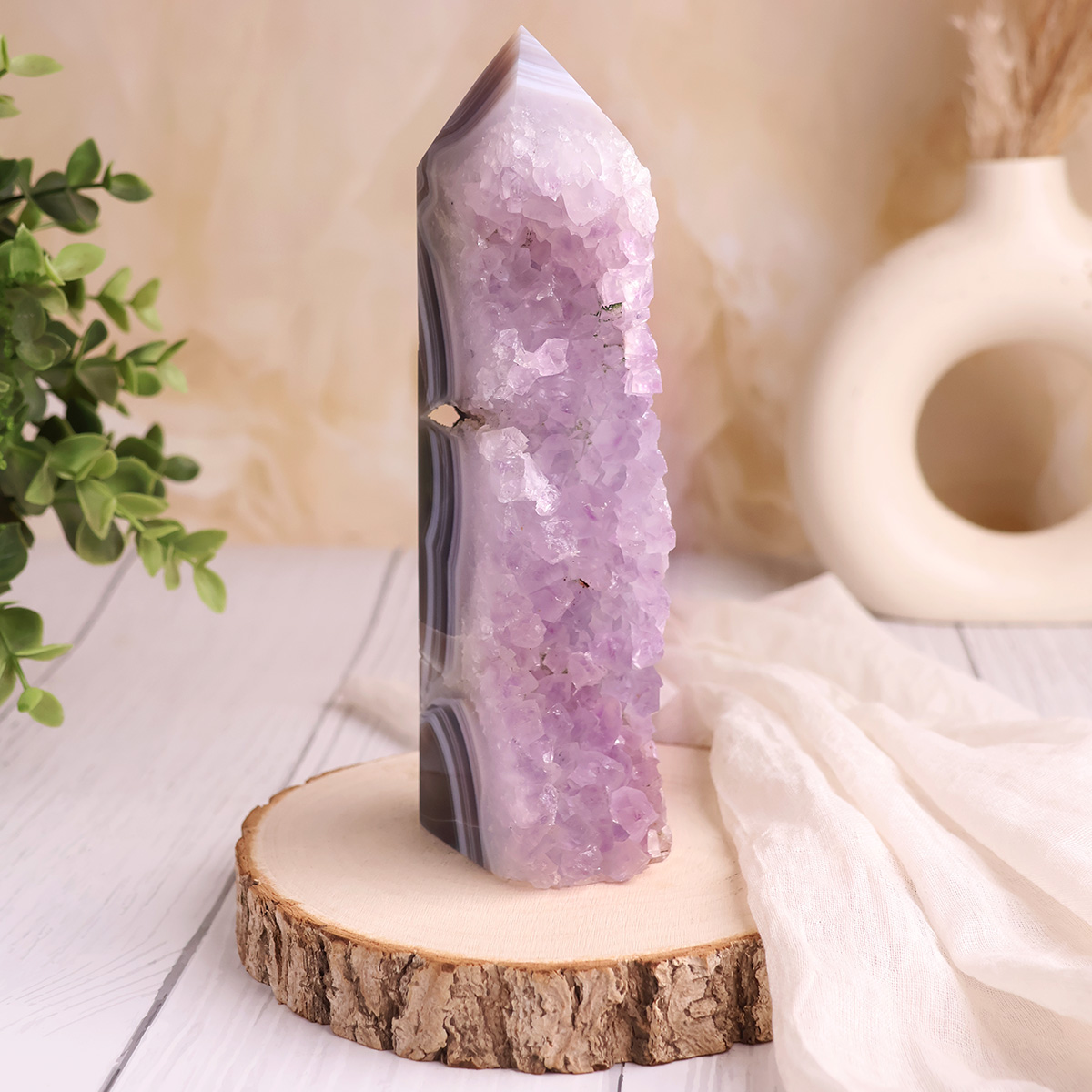 Amethyst Agate Tower-Shubhanjali Store (7) amethyst agate tower