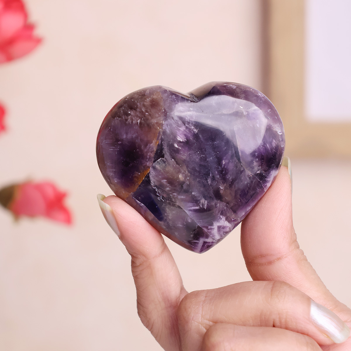 Amethyst Heart-Shubhanjali Store (4) amethyst heart