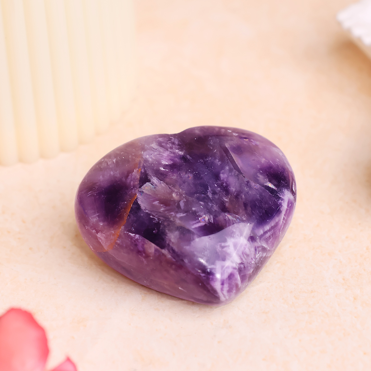 Amethyst Heart-Shubhanjali Store (5) amethyst heart