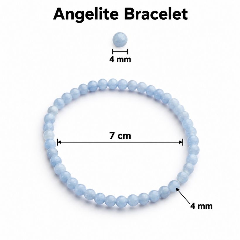 Angelite Bracelet 4 mm angelite bracelet 4 mm