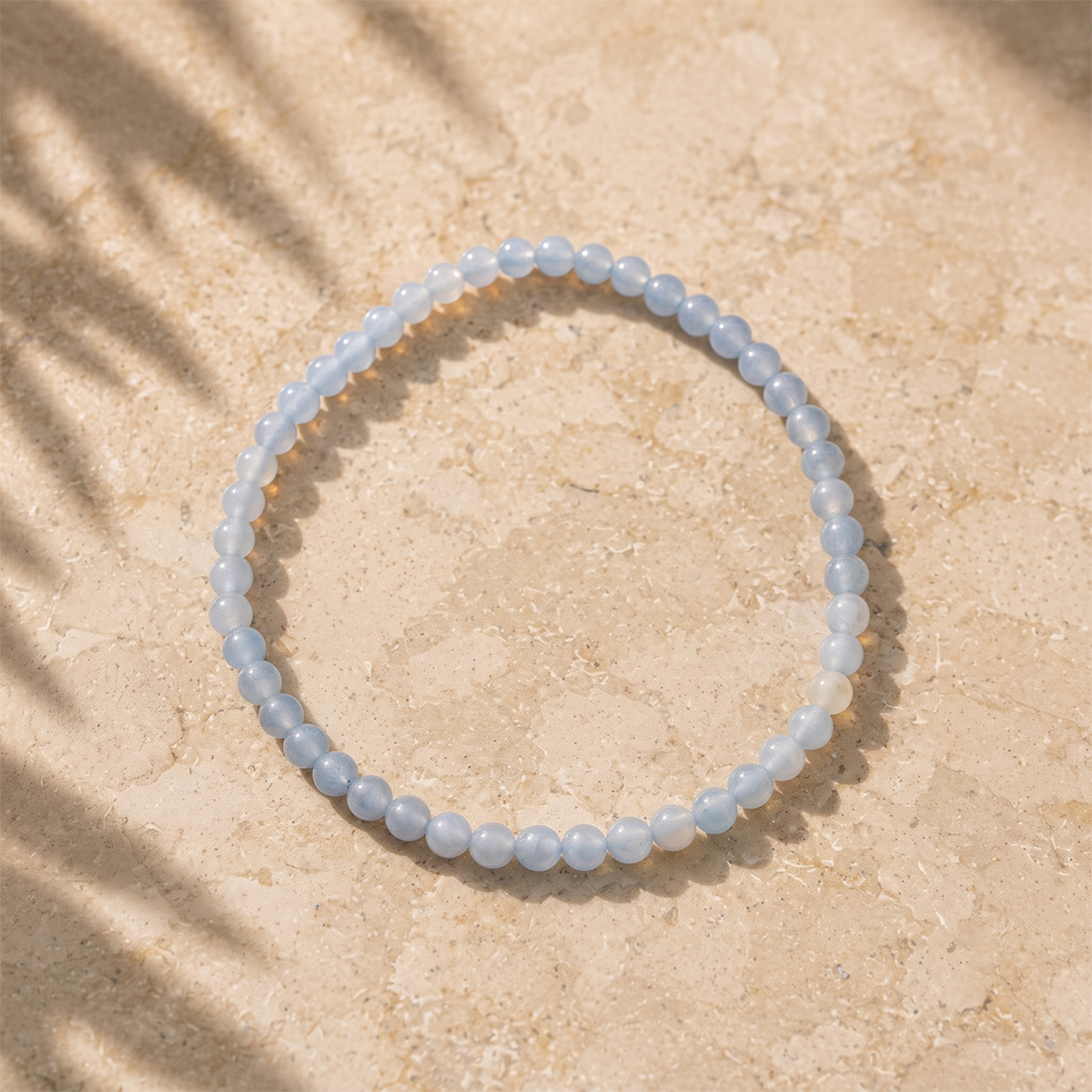 Angelite Bracelet 4mm - Shubhanjali Store (1) angelite bracelet 4 mm