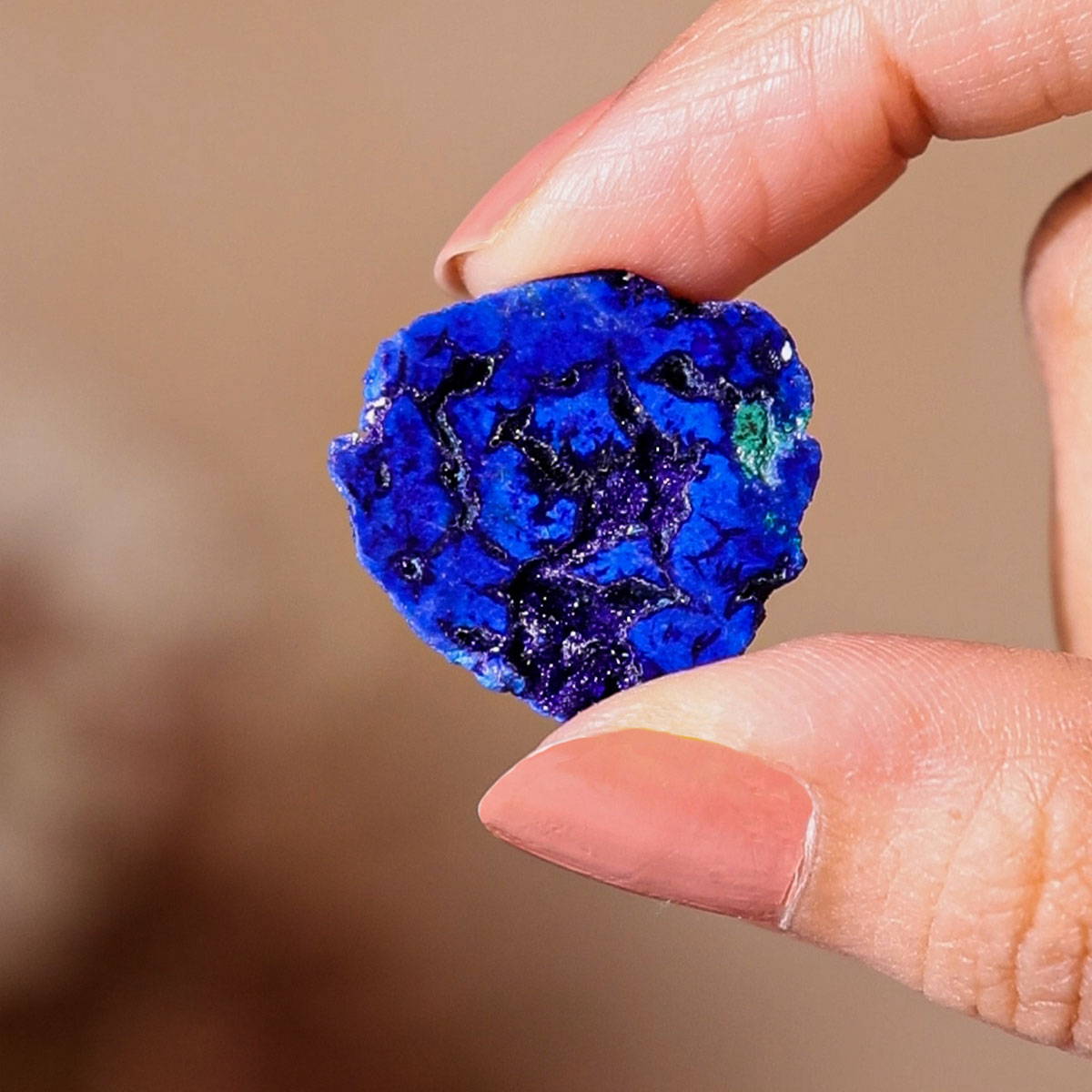 Blue Berry Druzy Azurite-Shubhanjali Store (3) blue berry druzy azurite