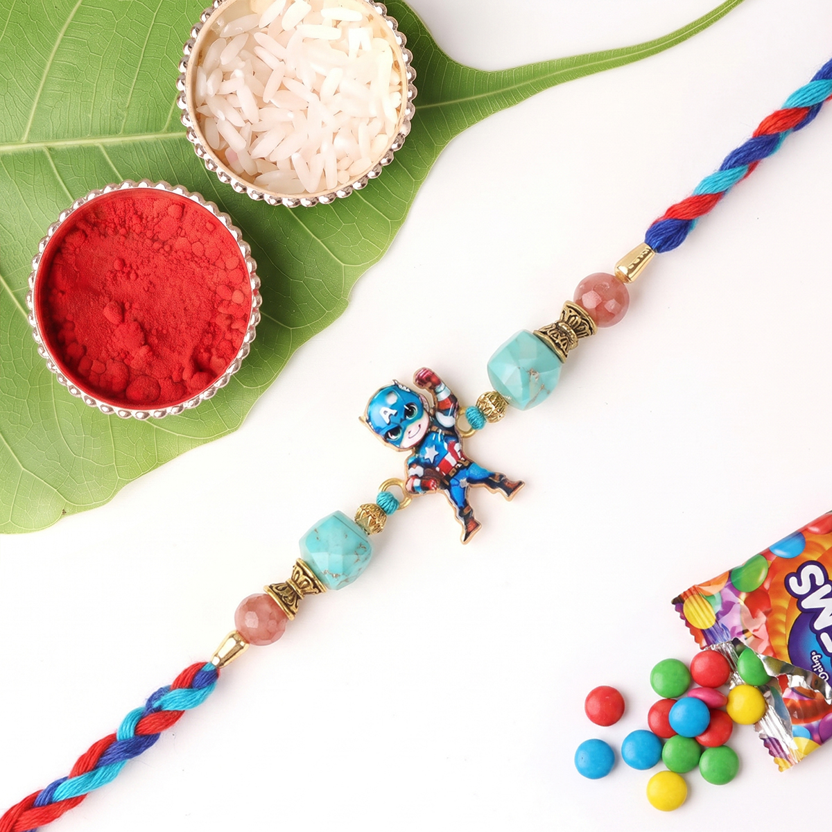 Captain America Leadership Rakhi-Shubhanjali Store (1) captain america leadership rakhi