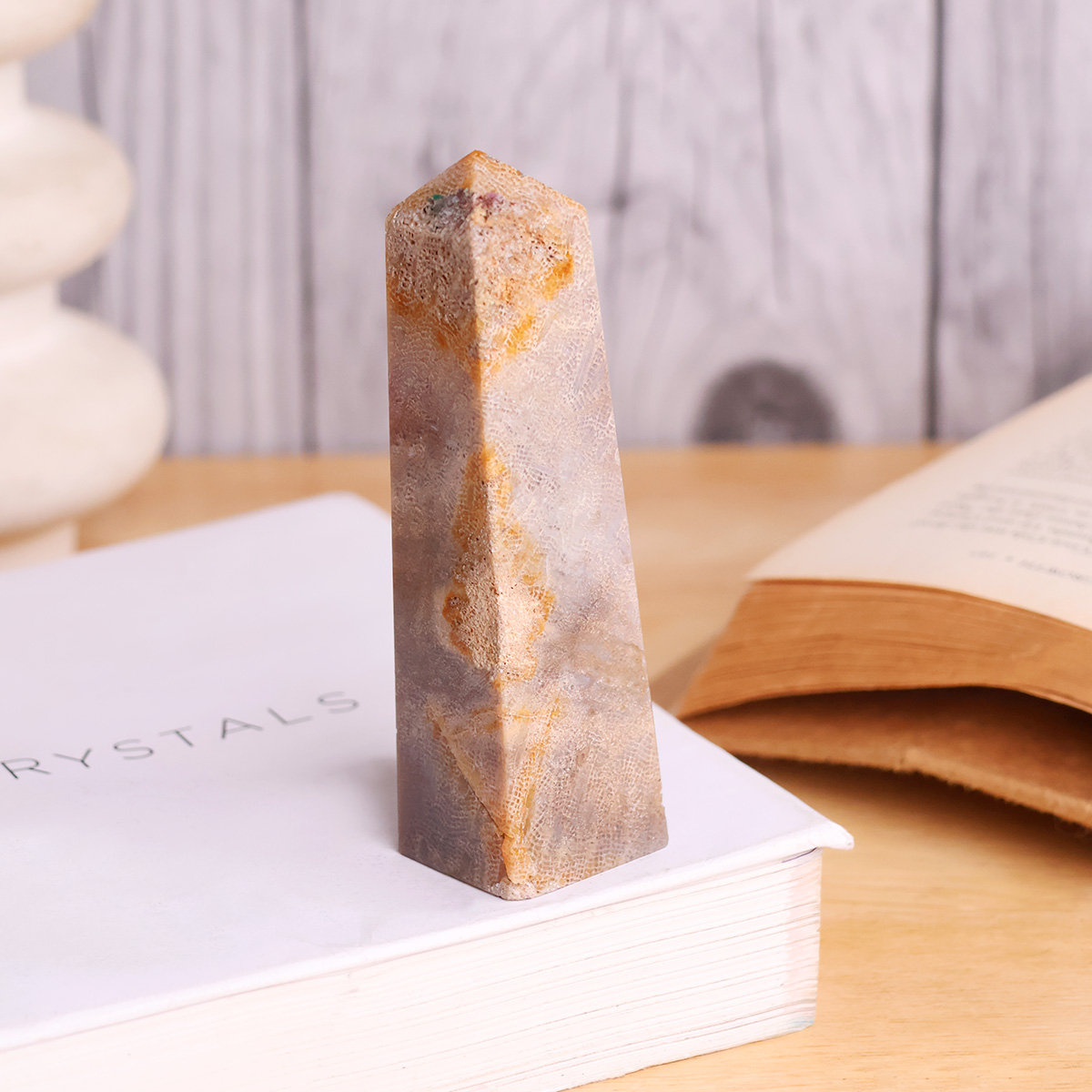 Fossil Jasper Tower-Shubhanjali Store (2) fossil jasper tower