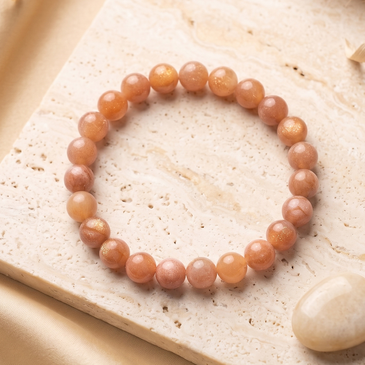 Golden Sunstone Bracelet 8mm- Shubhanjali Store (5) golden sunstone bracelet 8mm