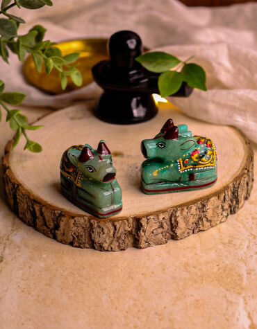 green aventurine printed nandi