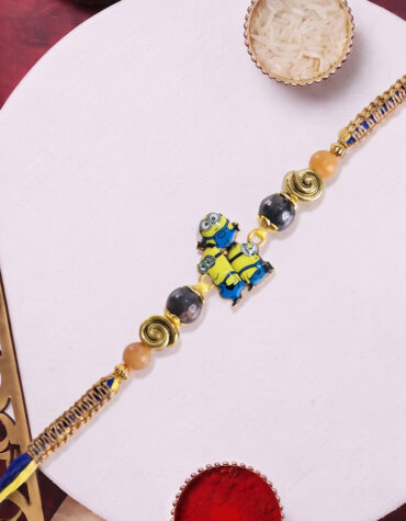 happy vibes minion rakhi