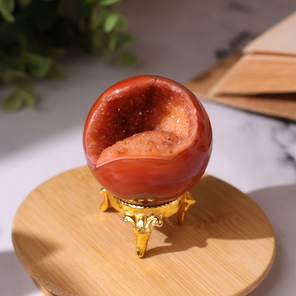 Red Carnelian Druzy Ball HQ-Shubhanjali Store (2) red carnelian druzy ball hq