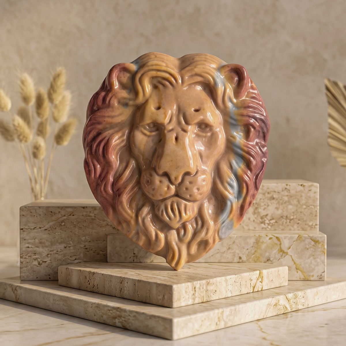 Alashan Agate Lion Face-Shubhanjali Store (3) alashan agate lion face