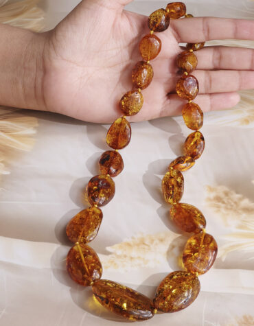 amber tumble necklace