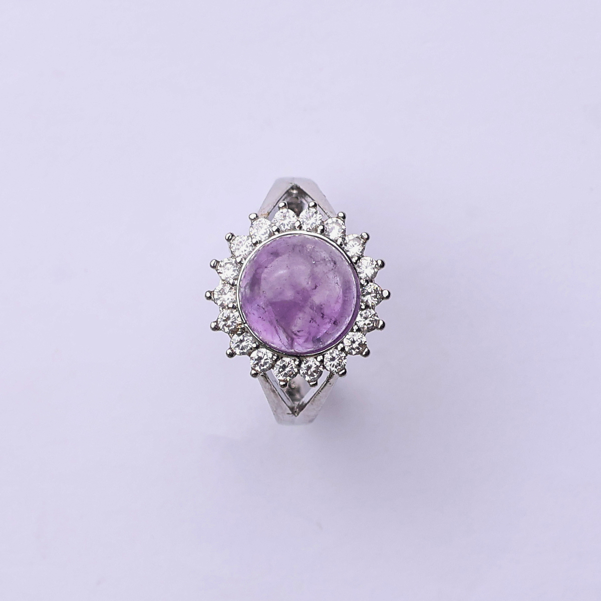 Amethyst Round Diamond Ring - Shubhanjali Store (4) auto draft