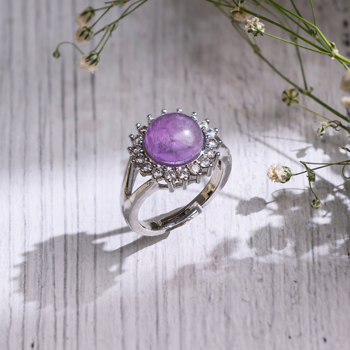 Amethyst Round Diamond Ring - Shubhanjali Store (5) auto draft