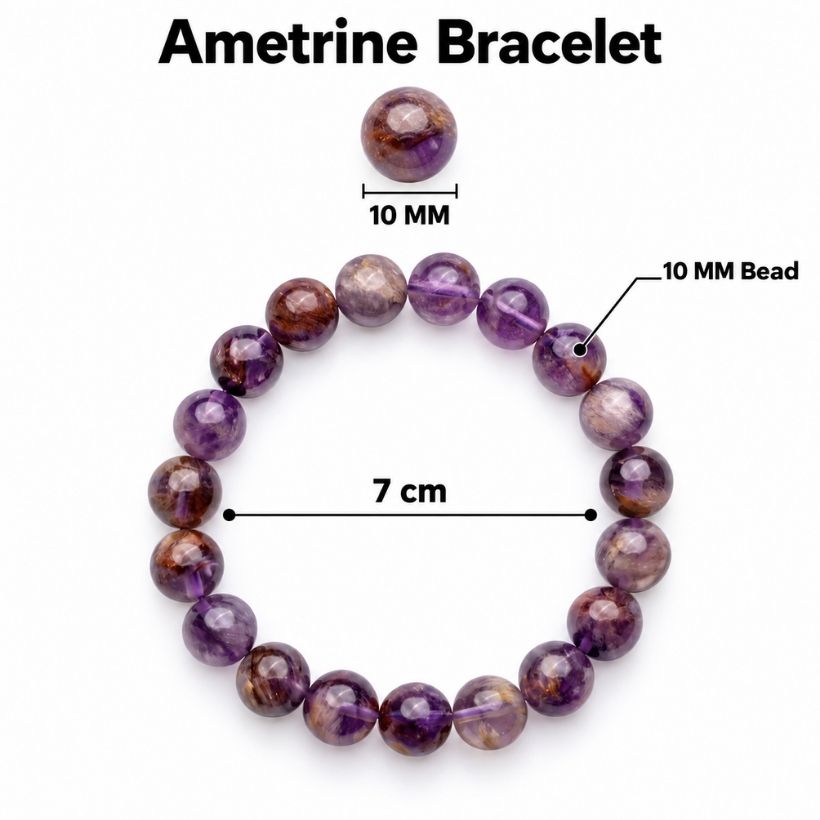 Ametrine Bracelet 10mm ametrine bracelet 10mm