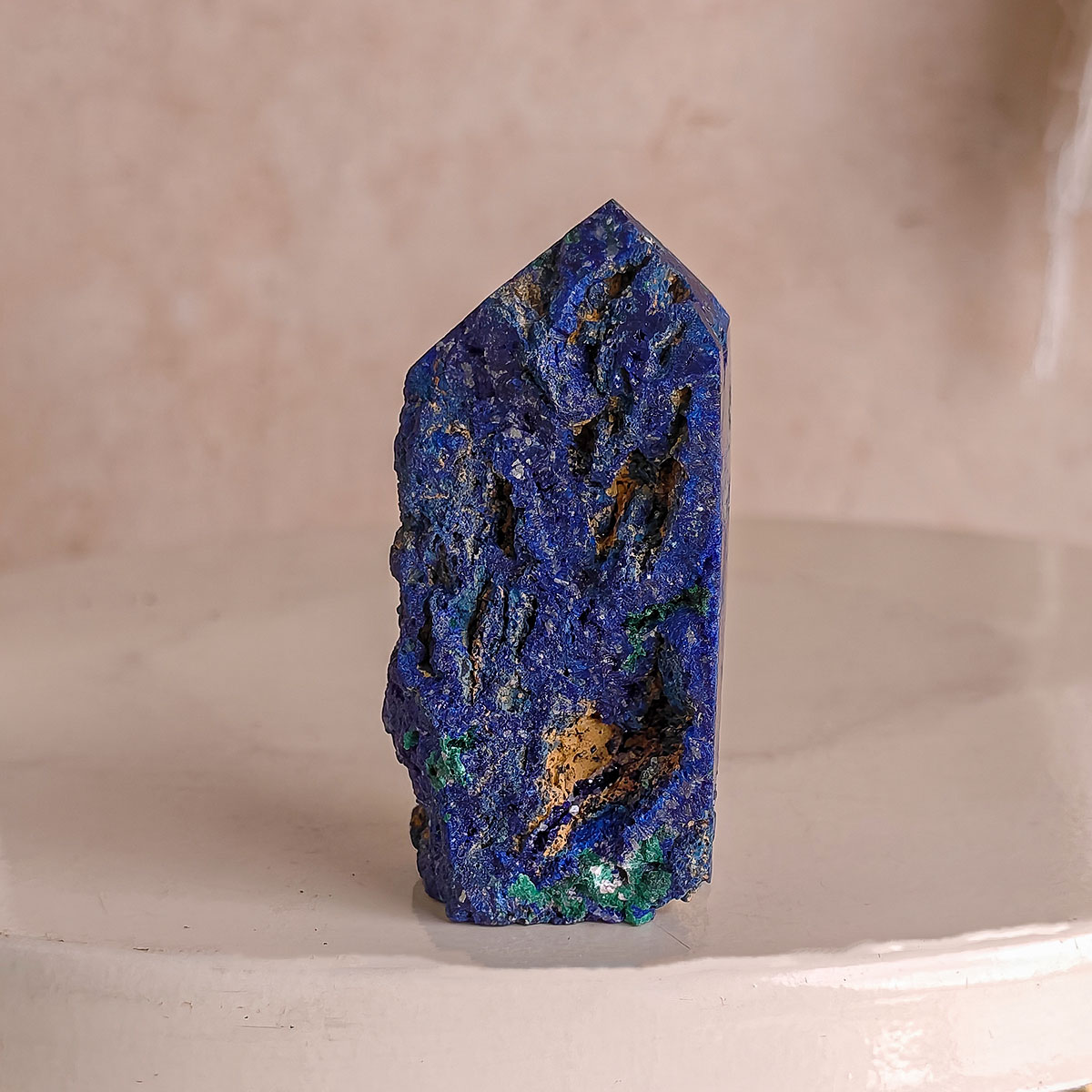 Azurite Raw Point-Shubhanjali Store (1) azurite raw point